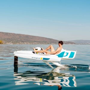 watersport using an efoil cycle to bike on water using the jetcycle max