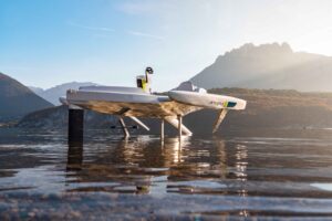 watersport using an efoil cycle jetcycle max at full foil height