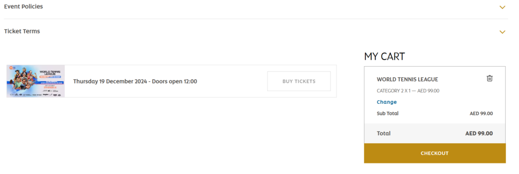 How to Buy World Tennis League Tickets Step by Step