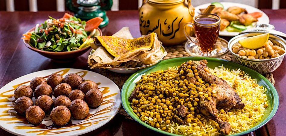 Traditional Emirati dishes served during National Day celebrations