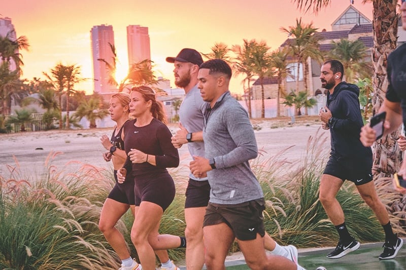 Daily exercise for heart health, including walking to improve cardiovascular fitness.
