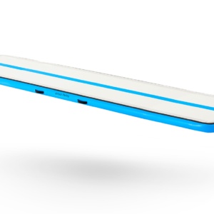 a blue inflatable airtrack airmat airfloor for home gymnastics xl