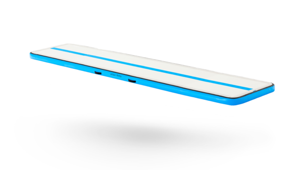 a blue inflatable airtrack airmat airfloor for home gymnastics xl