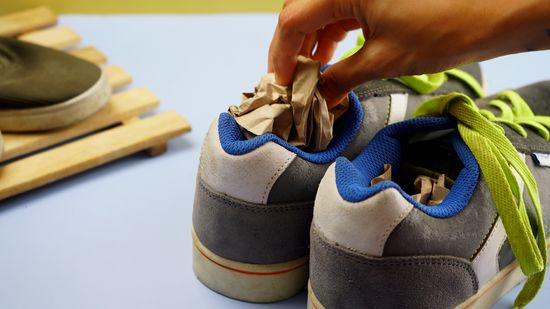 Baking soda and activated charcoal used as natural shoe deodorizers.