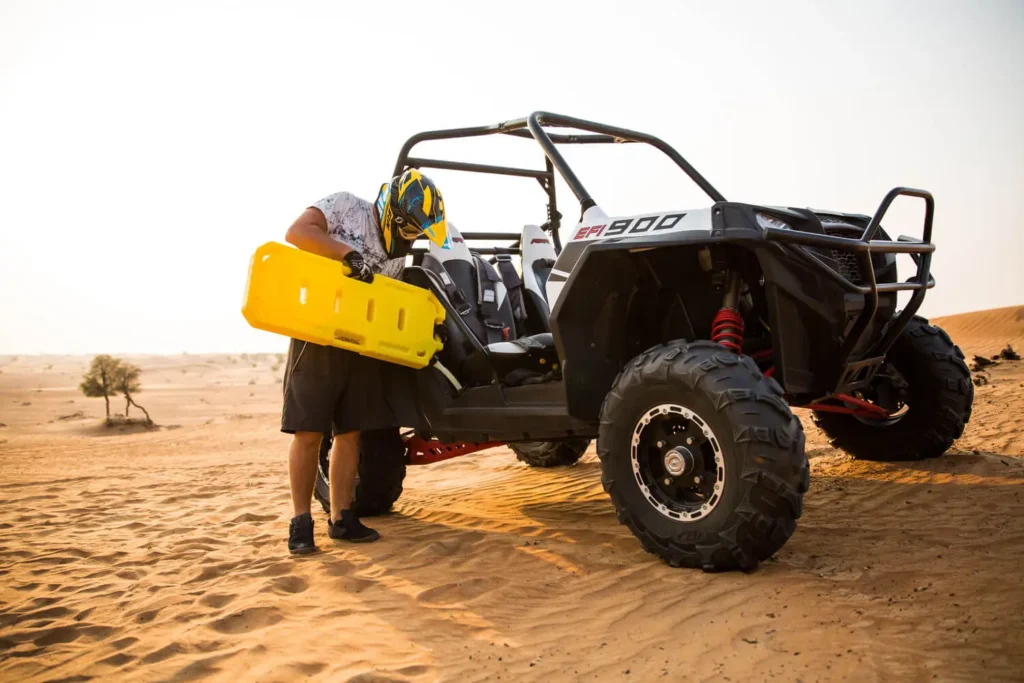 Offroad accessories like jerry can brackets for D Max offroad vehicles.