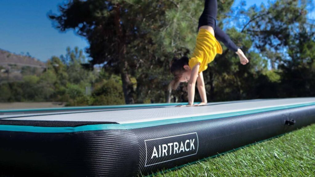AirTrack UAE setup in a gymnastics gym for professional training