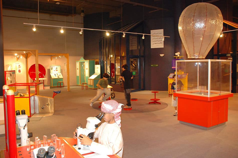 Sharjah Science Museum’s planetarium and interactive exhibits, offering fun and educational activities for kids in Sharjah.