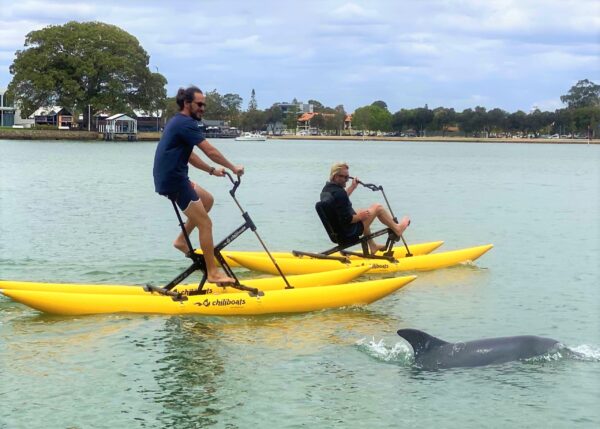 Latest fitness trends in UAE featuring a Waterbike for home workouts and weight loss