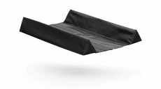 a black u-shaped base