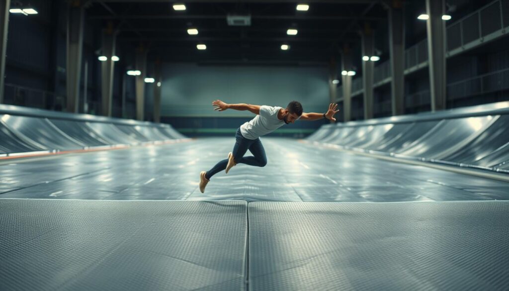 airtrack for parkour training