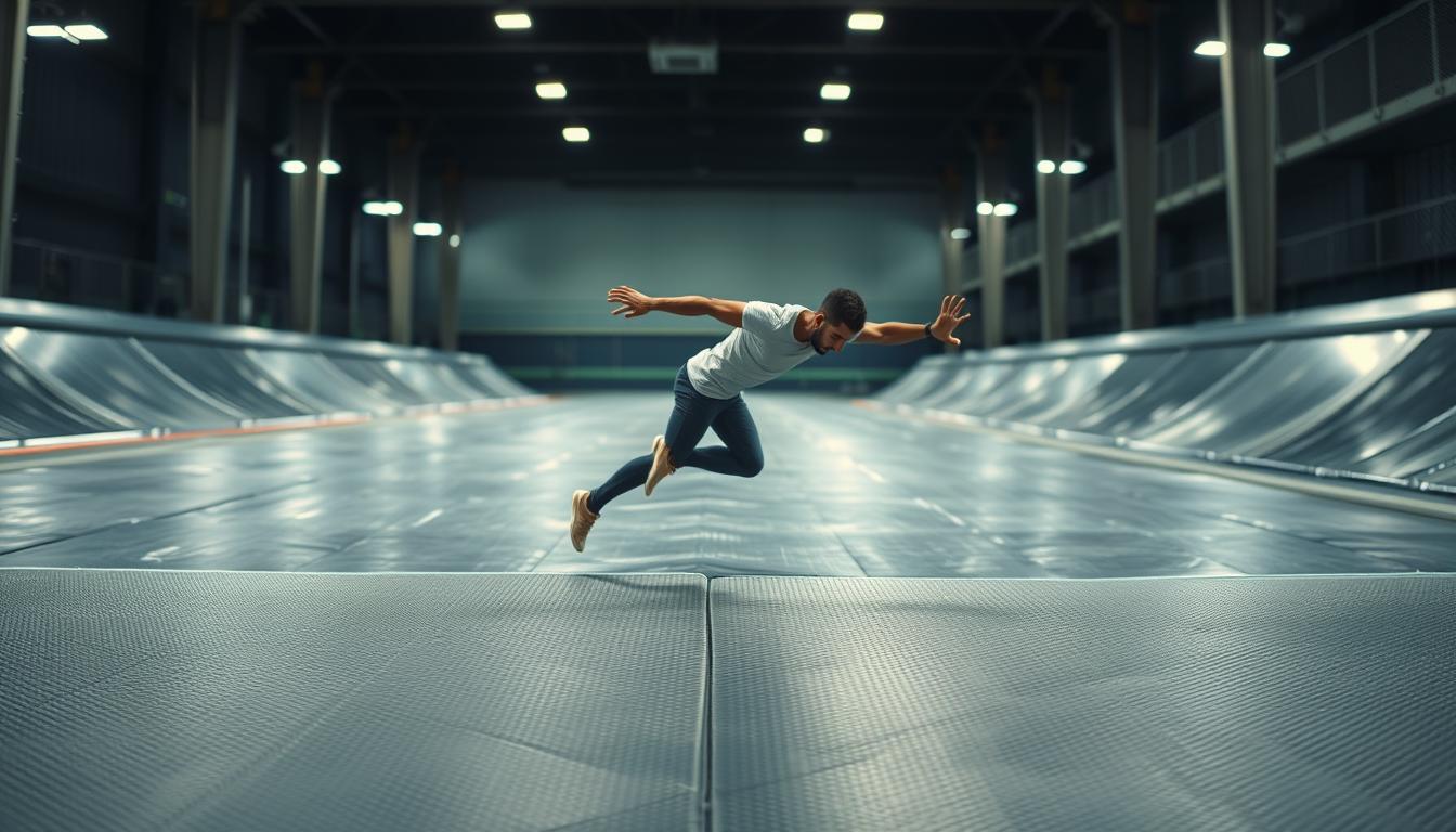 airtrack for parkour training